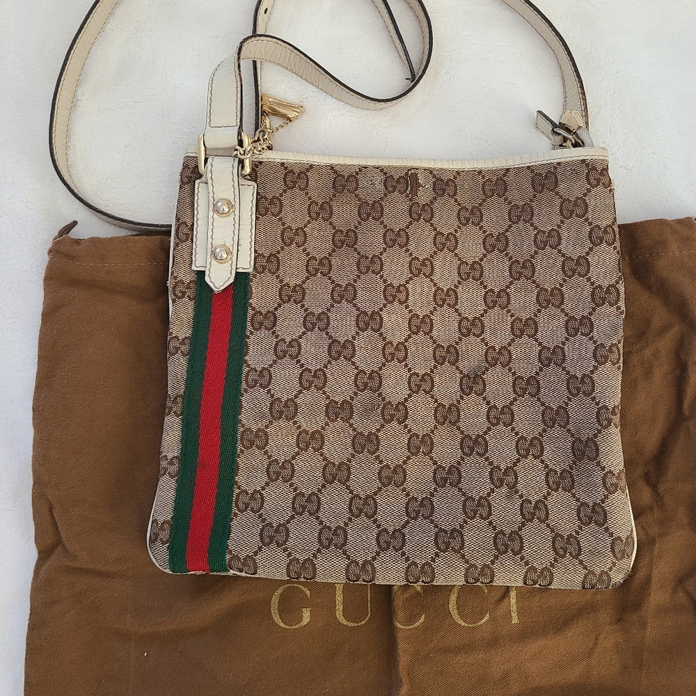 Auth Gucci Sherry line crossbag